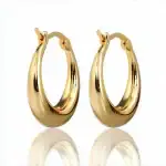 14K Gold Graduated Hoop Huggie Earring $10