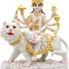 Durga Mata Idol Statue 8.5” Marble Color