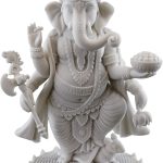 Standing Ganesh Marble Statue
