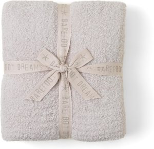 Barefoot Dreams CozyChic Throw Blanket Stone 54 x 72