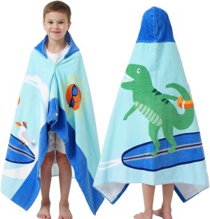 Bavilk Kids Hooded Bath Towel 30 x 50 Inch
