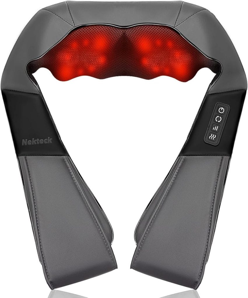 Nekteck Shiatsu Neck and Back Massager with Heat