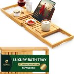 ROYAL CRAFT WOOD Premium Foldable Bathtub Tray Caddy